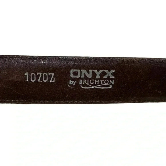 Onyx by Brighton Size 34 Brown leather with braided and beaded detail - Picture 10 of 11